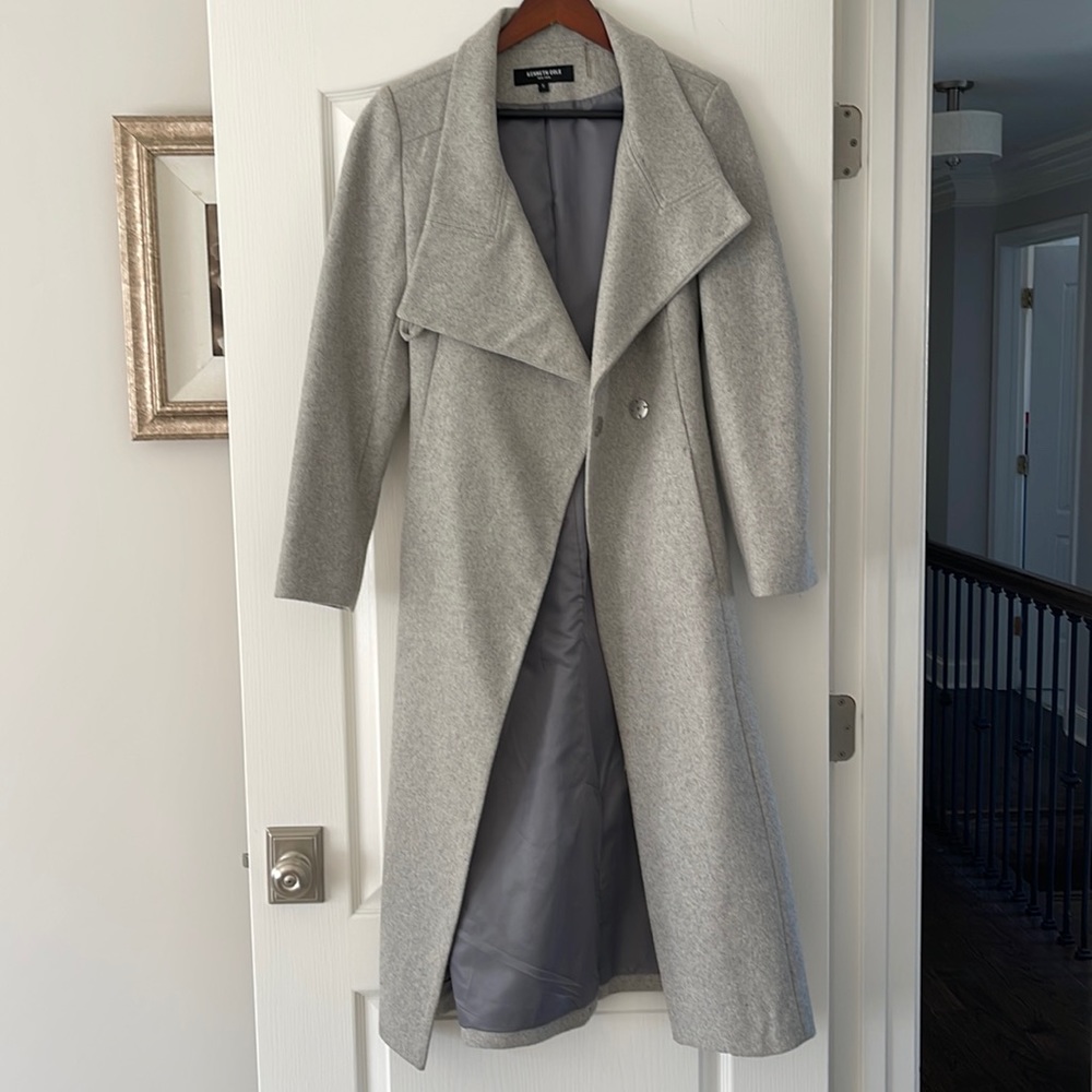 Kenneth Cole womens belted wool coat- size 6